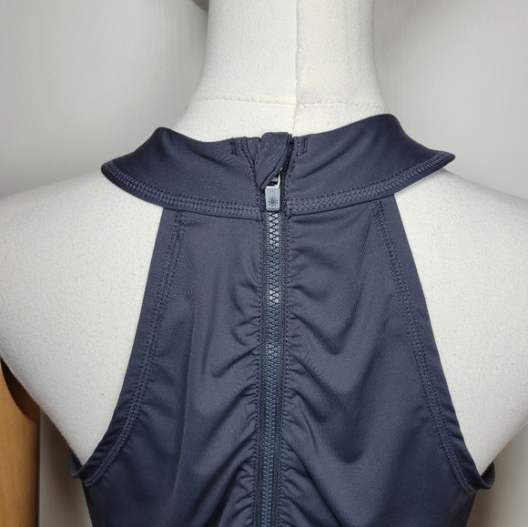 Athleta Gray 1/4 Zip Sleeveless Tank Top Size Small - Picture 7 of 10